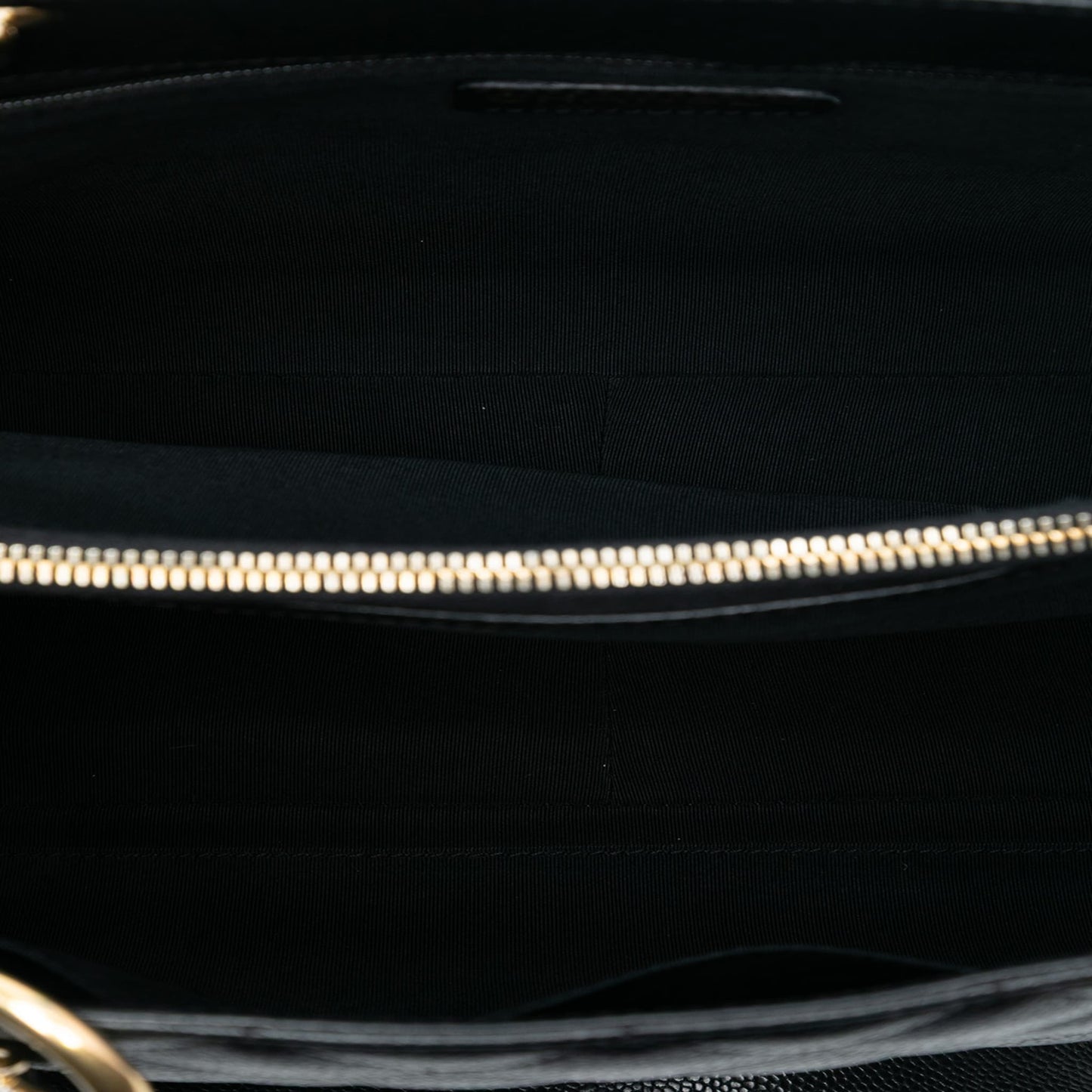 Second hand Chanel GST Quilted Caviar Leather Shopper Bag Black - Tabita Bags