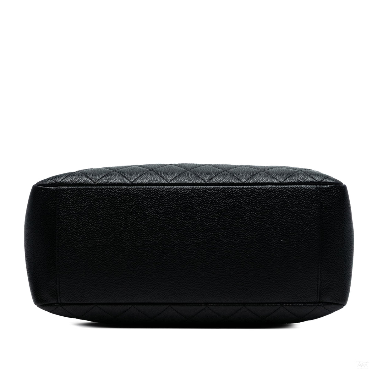 Second hand Chanel GST Quilted Caviar Leather Shopper Bag Black - Tabita Bags