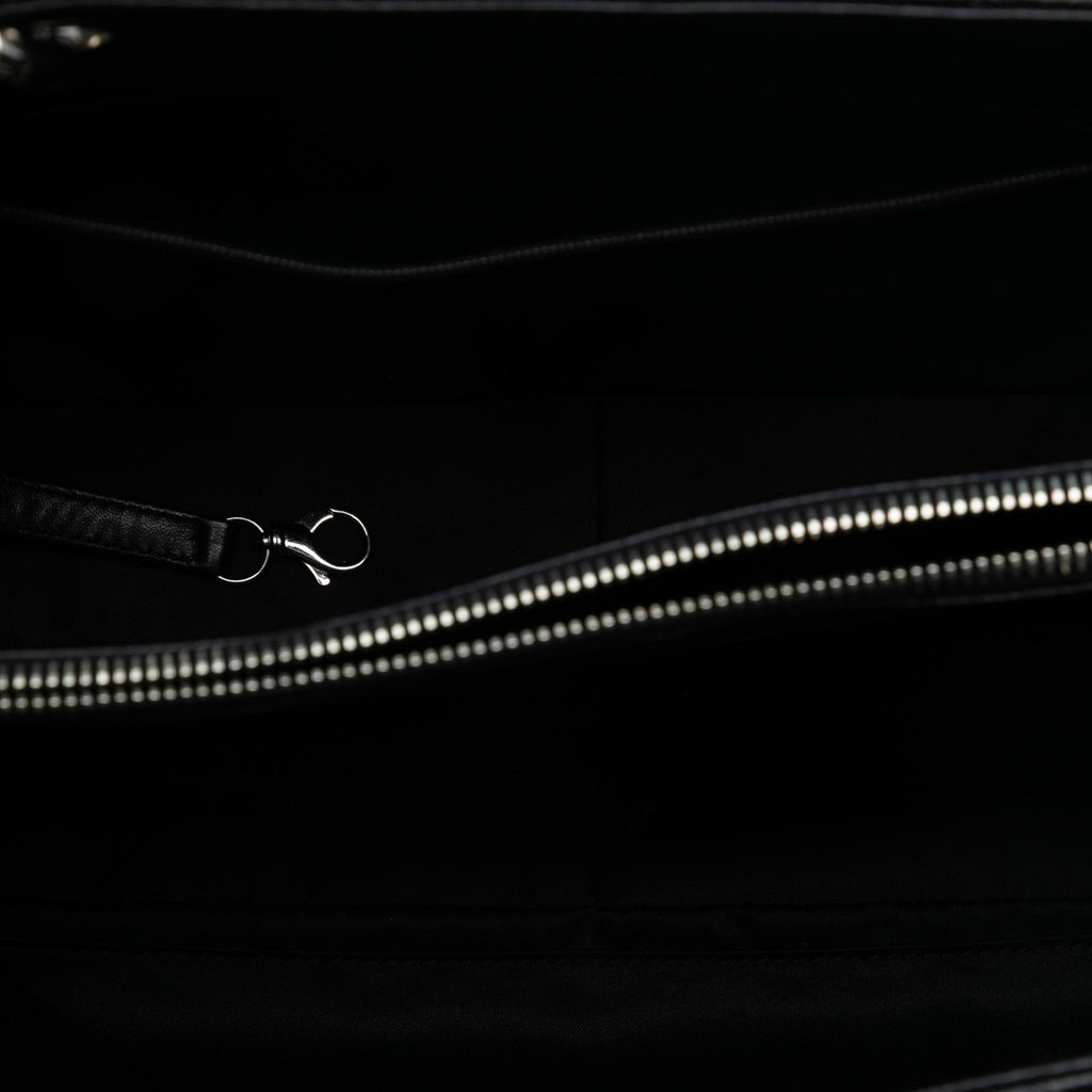 Second hand Chanel GST Quilted Caviar Leather Shopper Bag Black - Tabita Bags