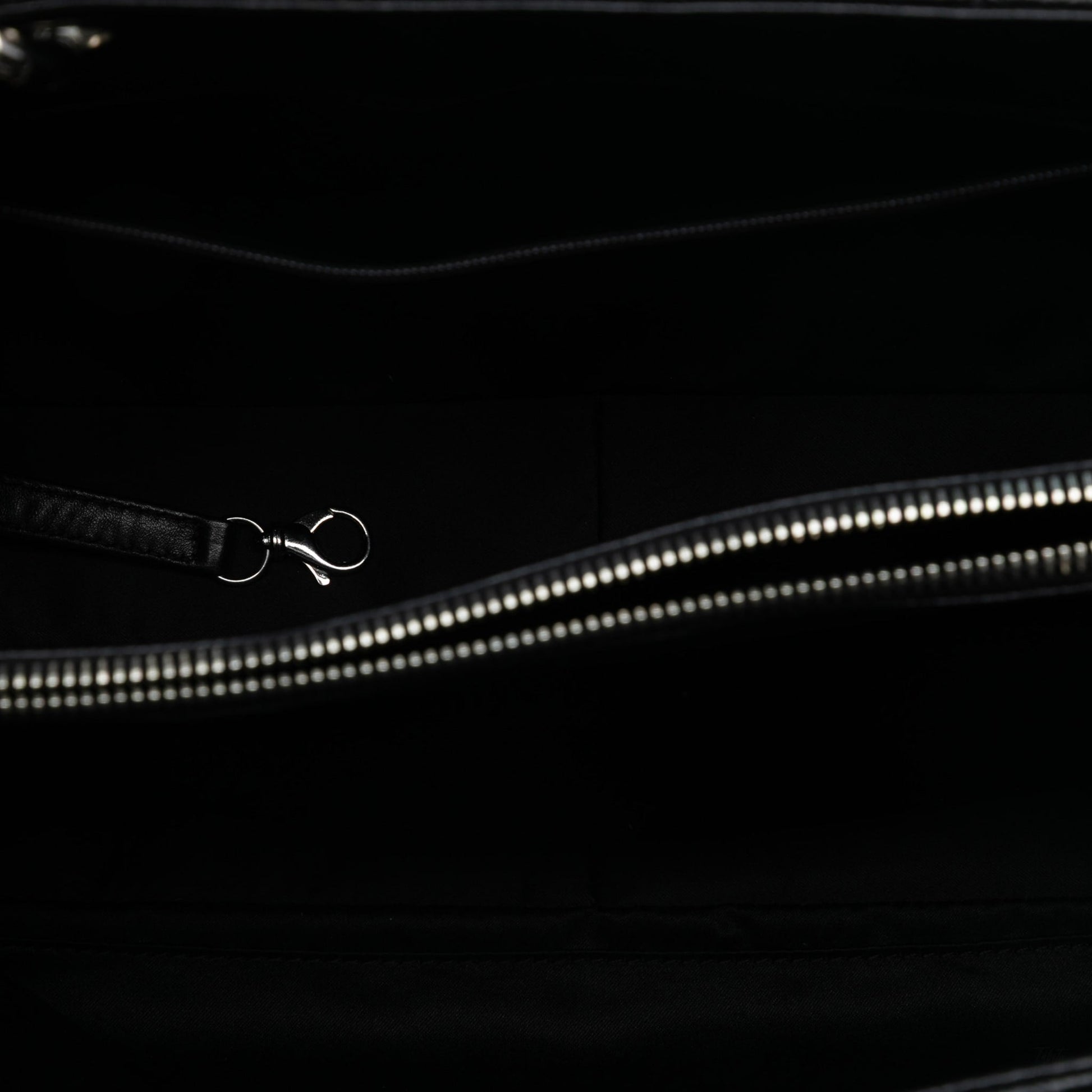 Second hand Chanel GST Quilted Caviar Leather Shopper Bag Black - Tabita Bags