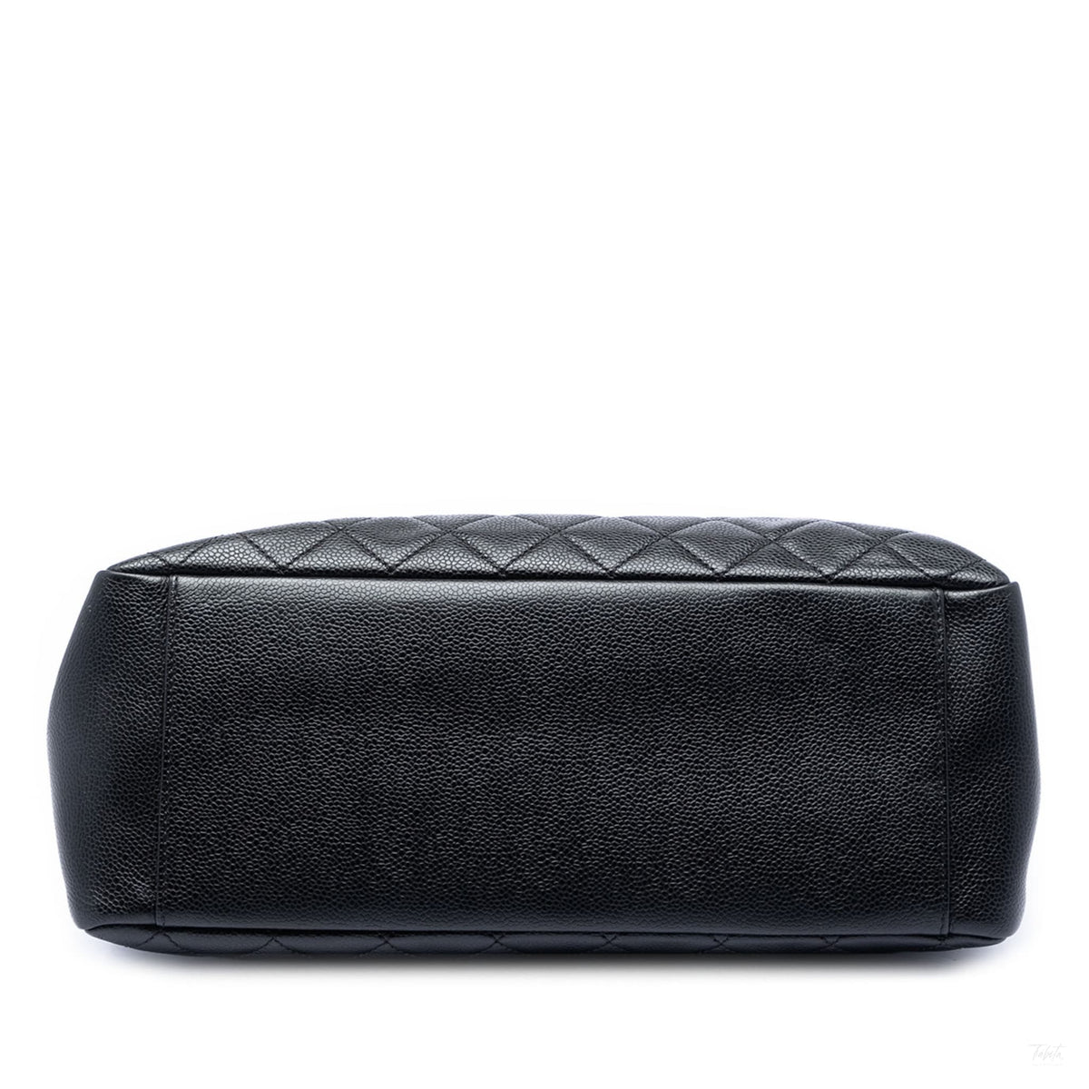 Second hand Chanel GST Quilted Caviar Leather Shopper Bag Black - Tabita Bags