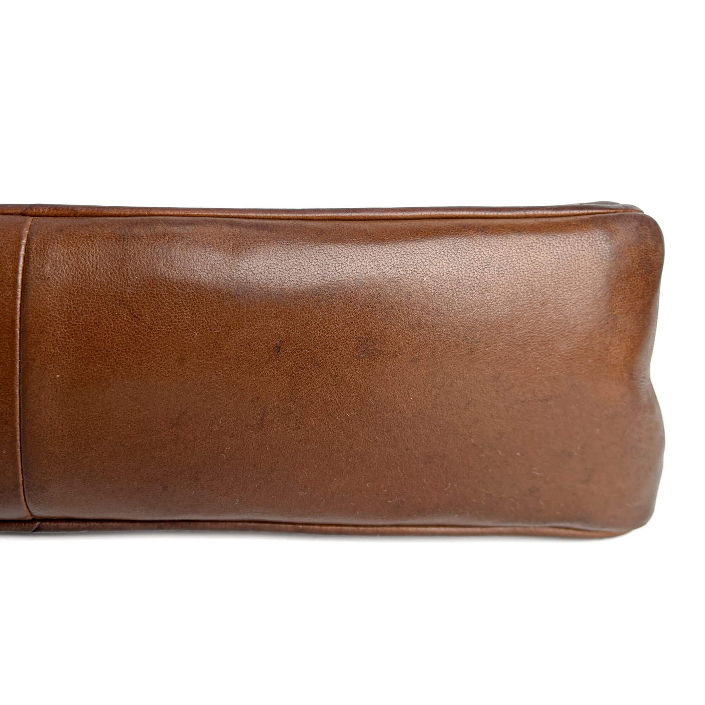 Second hand Chanel Mademoiselle Classic Flap Jumbo Lambskin Leather Shoulder Bag Brown - Tabita Bags