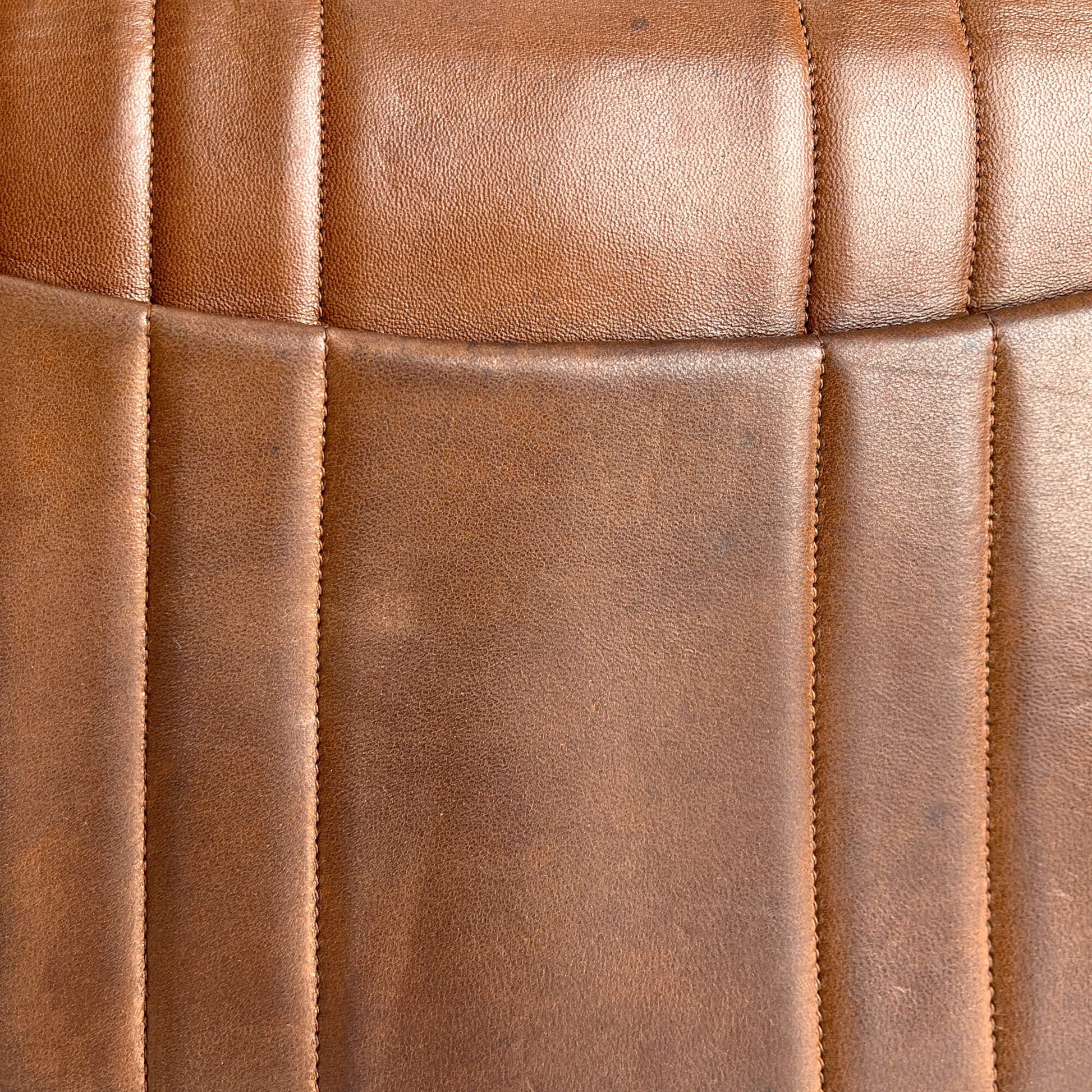 Second hand Chanel Mademoiselle Classic Flap Jumbo Lambskin Leather Shoulder Bag Brown - Tabita Bags