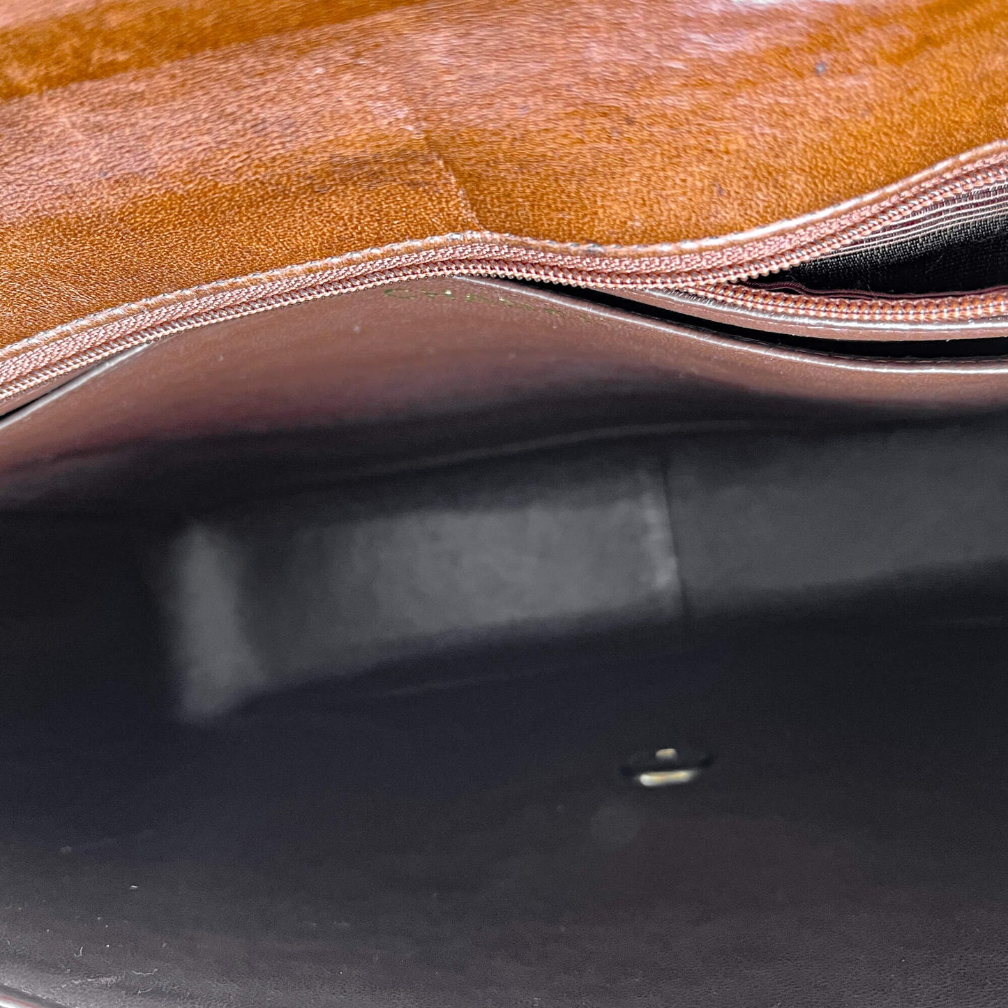 Second hand Chanel Mademoiselle Classic Flap Jumbo Lambskin Leather Shoulder Bag Brown - Tabita Bags