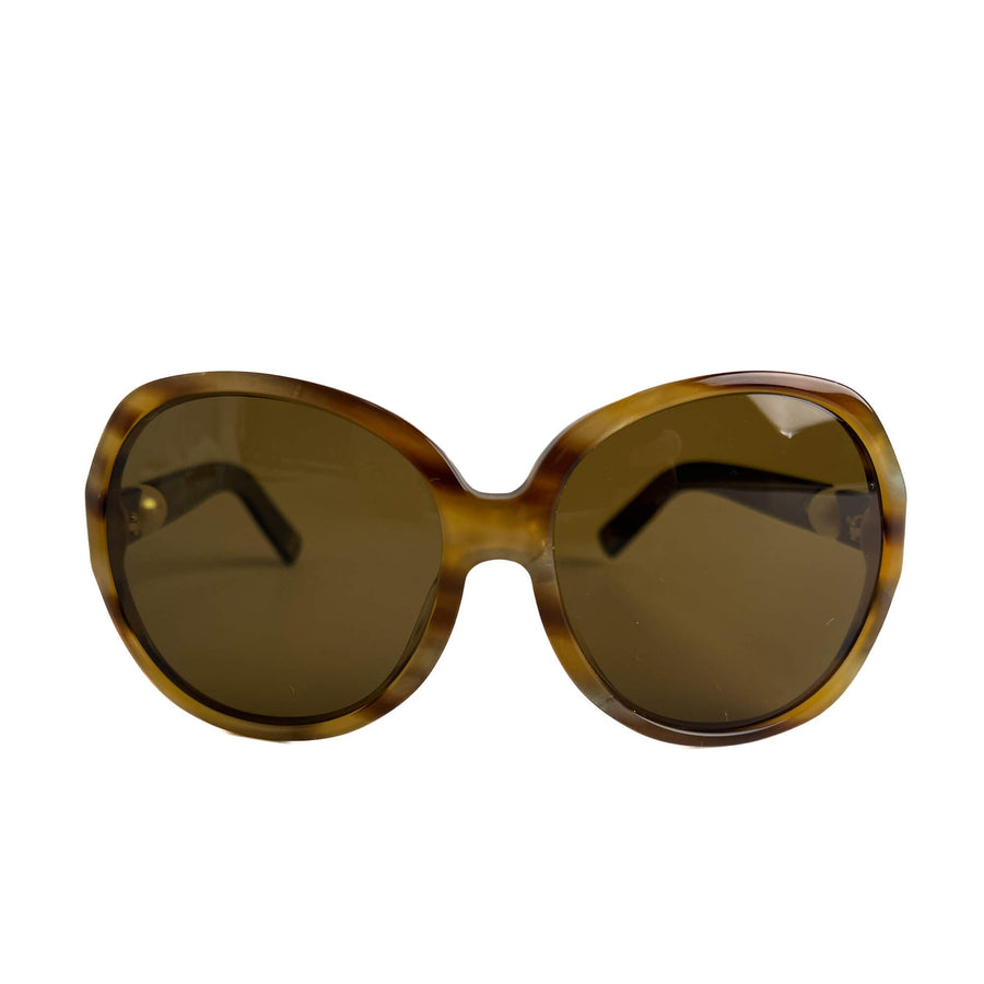 Second hand Chanel Pearl Shades Acetate Oversizes Sunglasses Multicolor - Tabita Bags