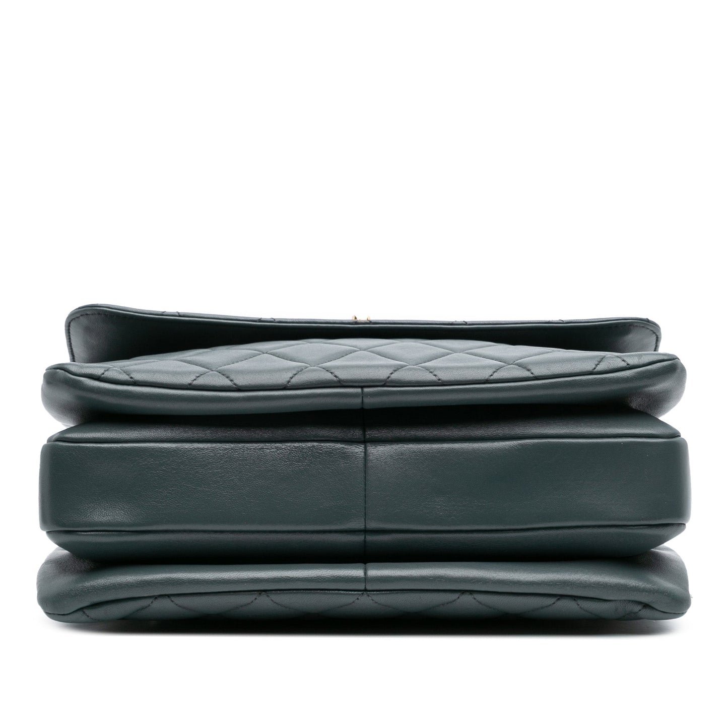 Second hand Chanel Trendy CC Large Lambskin Leather Top - handle Shoulder Bag Grey - Tabita Bags