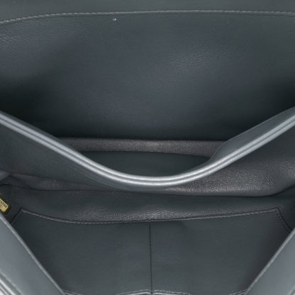 Second hand Chanel Trendy CC Large Lambskin Leather Top - handle Shoulder Bag Grey - Tabita Bags