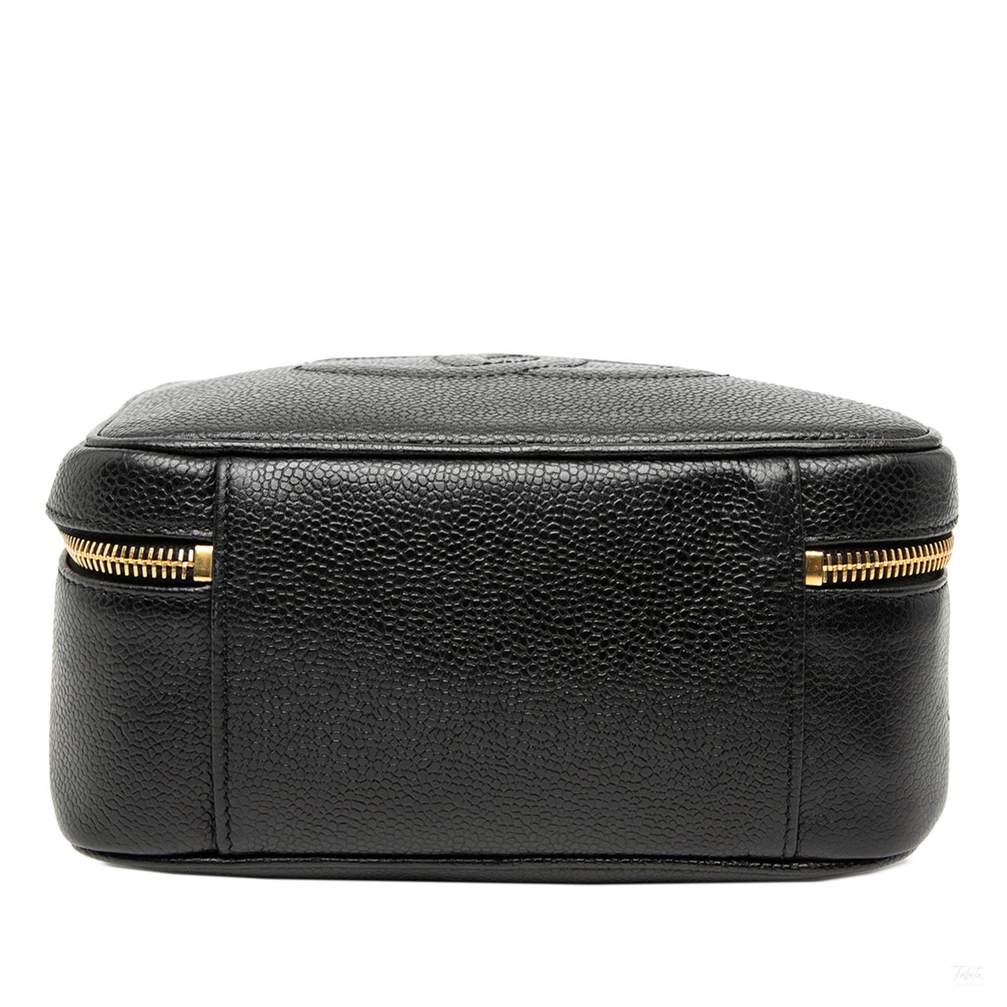 Second hand Chanel Vanity Case Caviar Leather Camera Crossbody Black - Tabita Bags