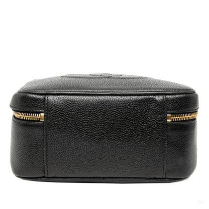 Second hand Chanel Vanity Case Caviar Leather Camera Crossbody Black - Tabita Bags