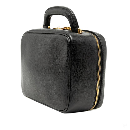 Second hand Chanel Vanity Case Caviar Leather Camera Crossbody Black - Tabita Bags