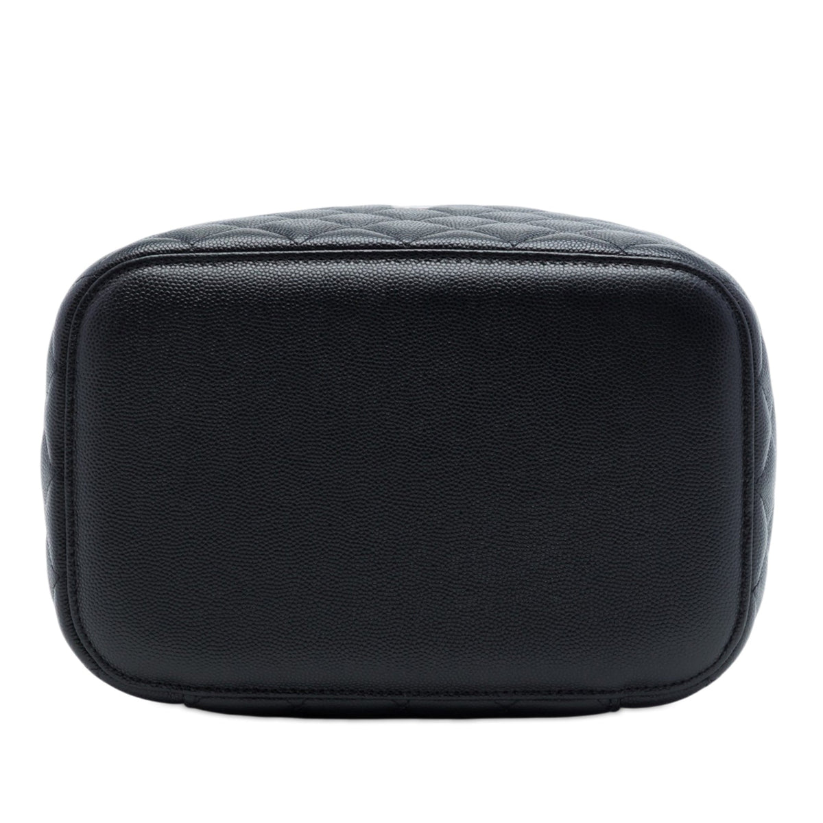 Second hand Chanel Vanity Case Medium Caviar Leather Top-handle Handbag Black - Tabita Bags