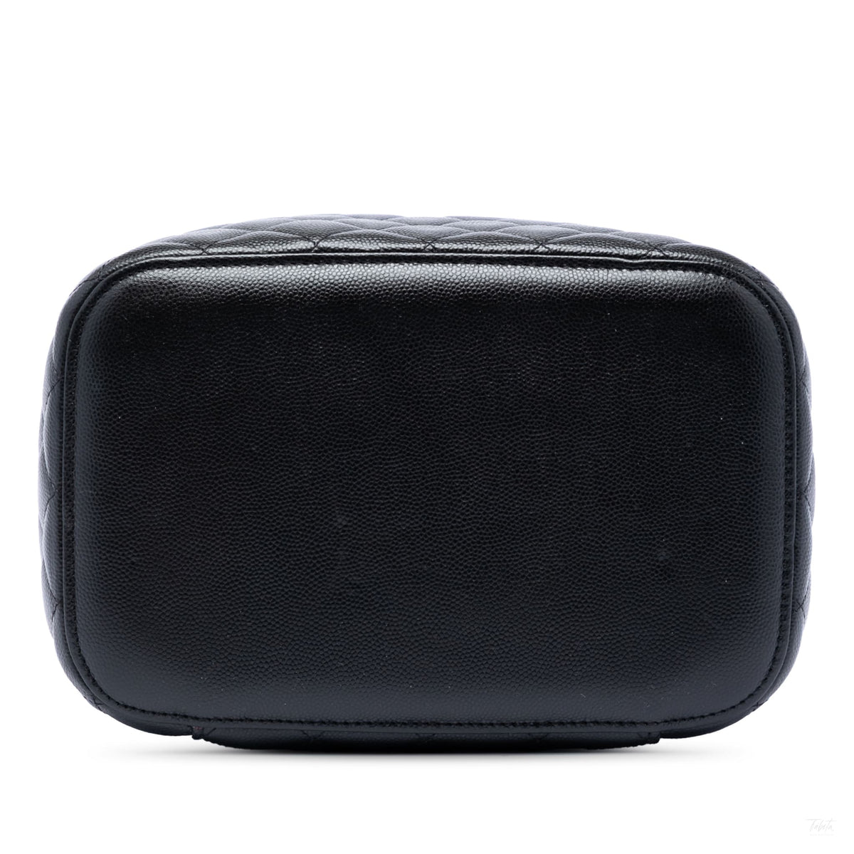 Second hand Chanel Vanity Case Medium Caviar Leather Top-handle Handbag Black - Tabita Bags