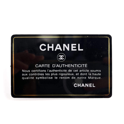 Second hand Chanel Vanity Case Mini Caviar Leather Pearl Charm Quilted Handbag Champagne Gold - tone - Tabita Bags