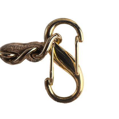 Second hand Chanel Vanity Case Mini Caviar Leather Pearl Charm Quilted Handbag Champagne Gold - tone - Tabita Bags