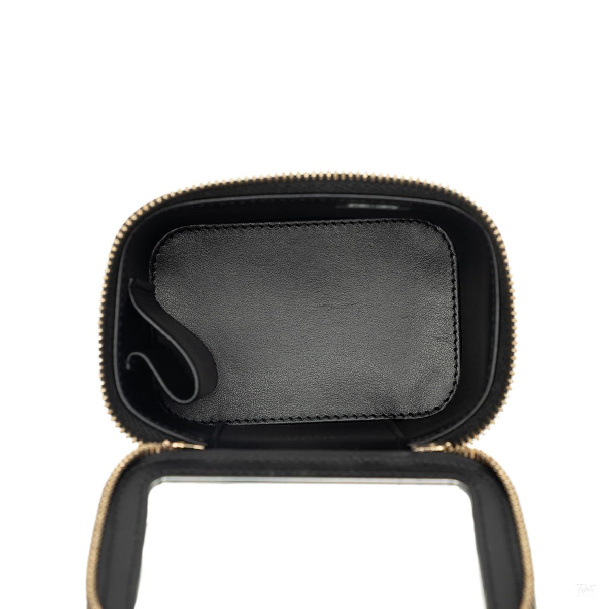 Second hand Chanel Vanity Case Mini Caviar Leather Quilted Top-handle Handbag Black - Tabita Bags
