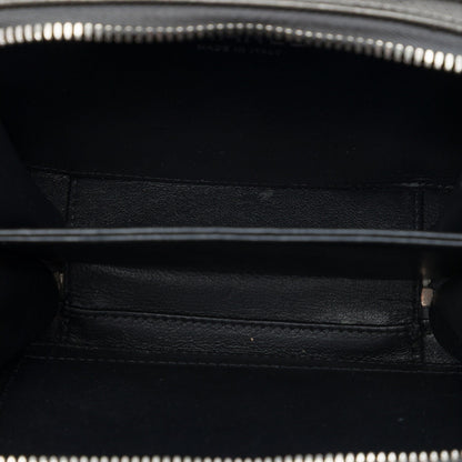 Second hand Chanel Vanity Case Small Caviar Leather CC Filigree Quilted Camera Crossbody Grey - Tabita Bags