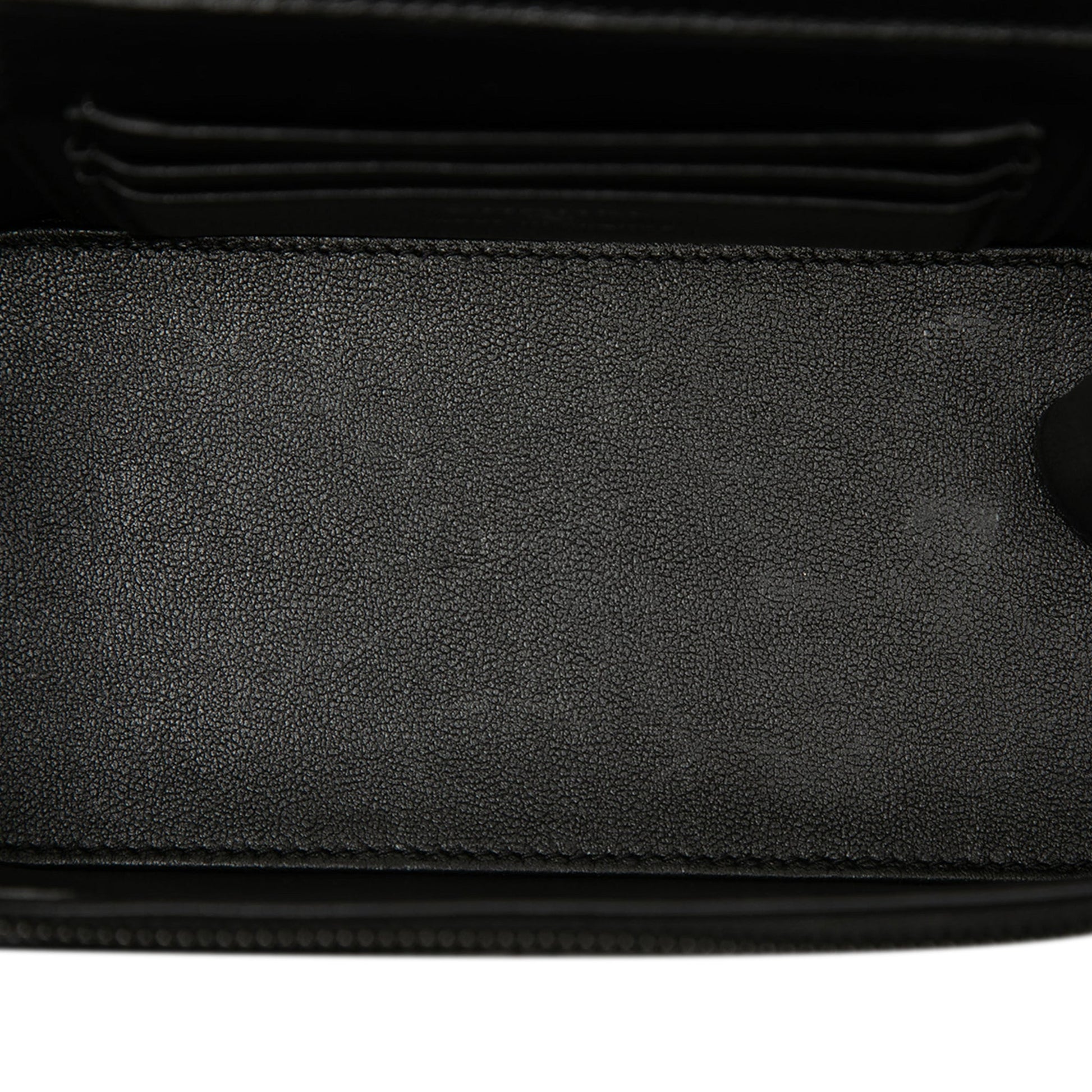 Second hand Chanel Vanity Case Small Lambskin Leather So Black Quilted with Chain Handbag Black - Tabita Bags