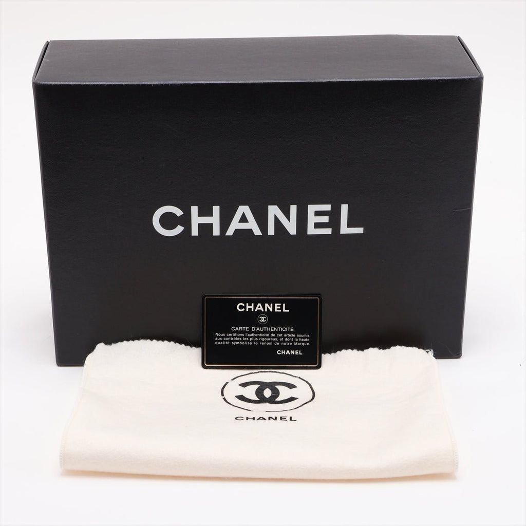 Second hand Chanel Vintage Classic Double Flap Medium Lambskin Leather Matelassè Shoulder Bag Black - Tabita Bags