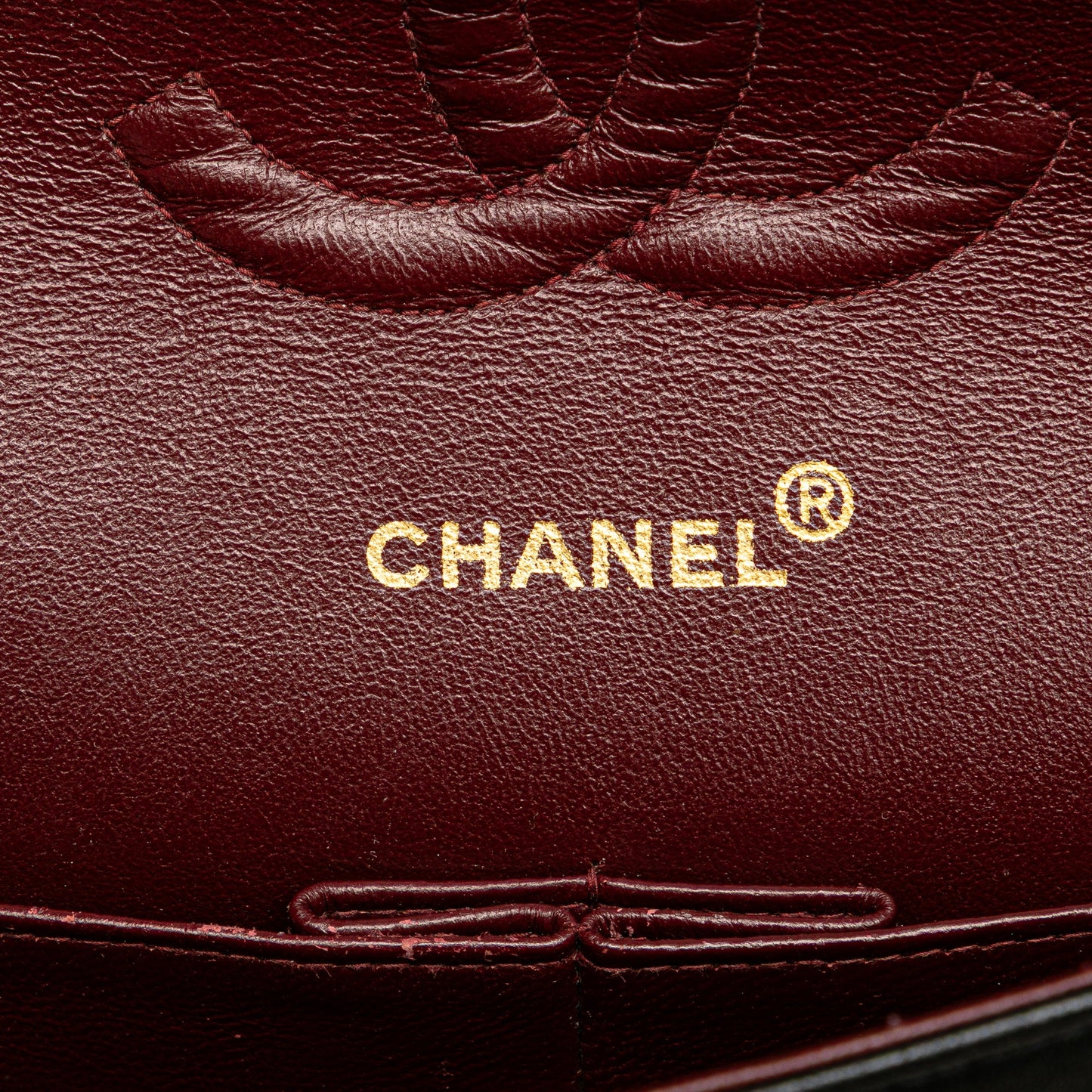 Second hand Chanel Vintage Classic Double Flap Medium Lambskin Leather Matelassè Shoulder Bag Black - Tabita Bags