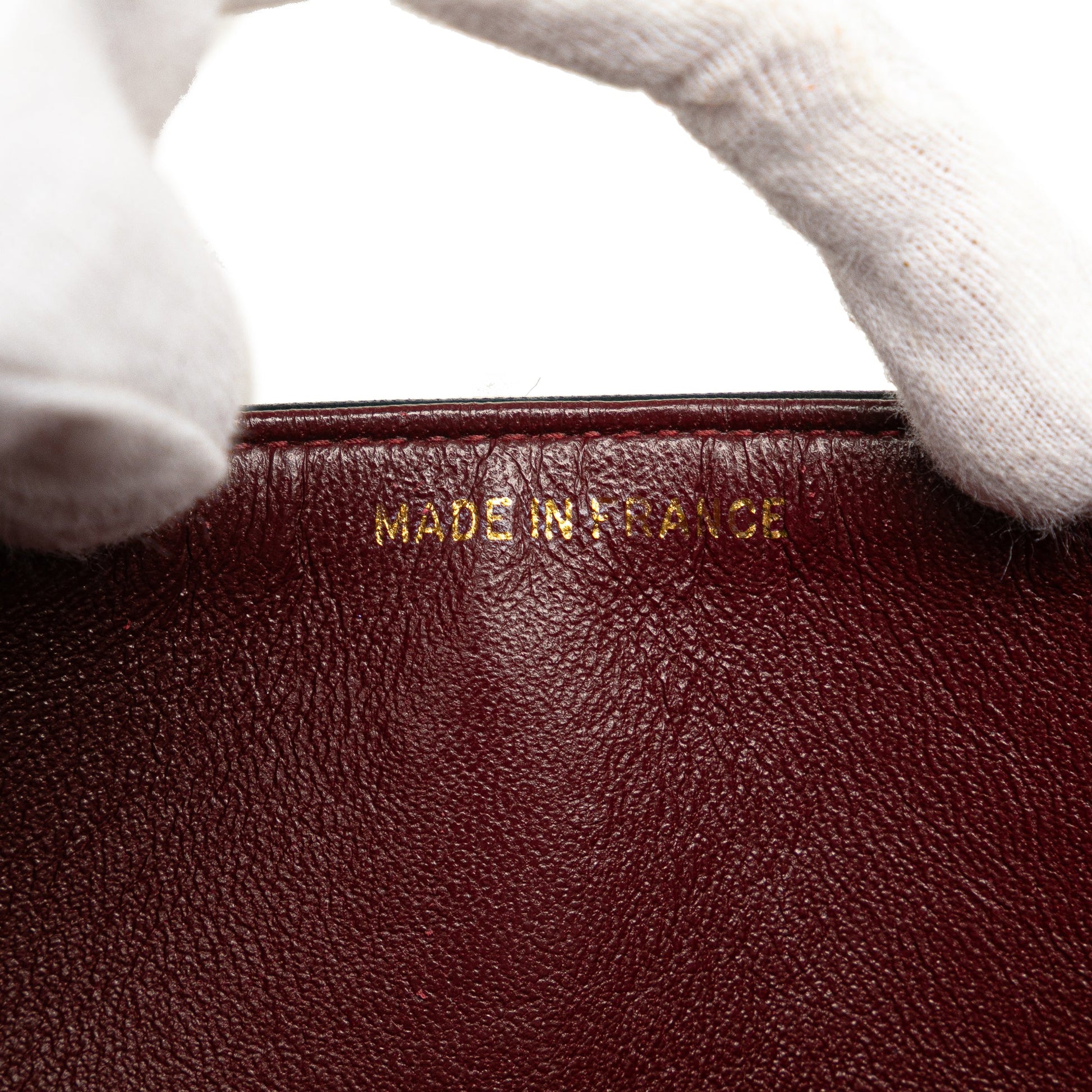 Second hand Chanel Vintage Classic Double Flap Medium Lambskin Leather Matelassè Shoulder Bag Black - Tabita Bags