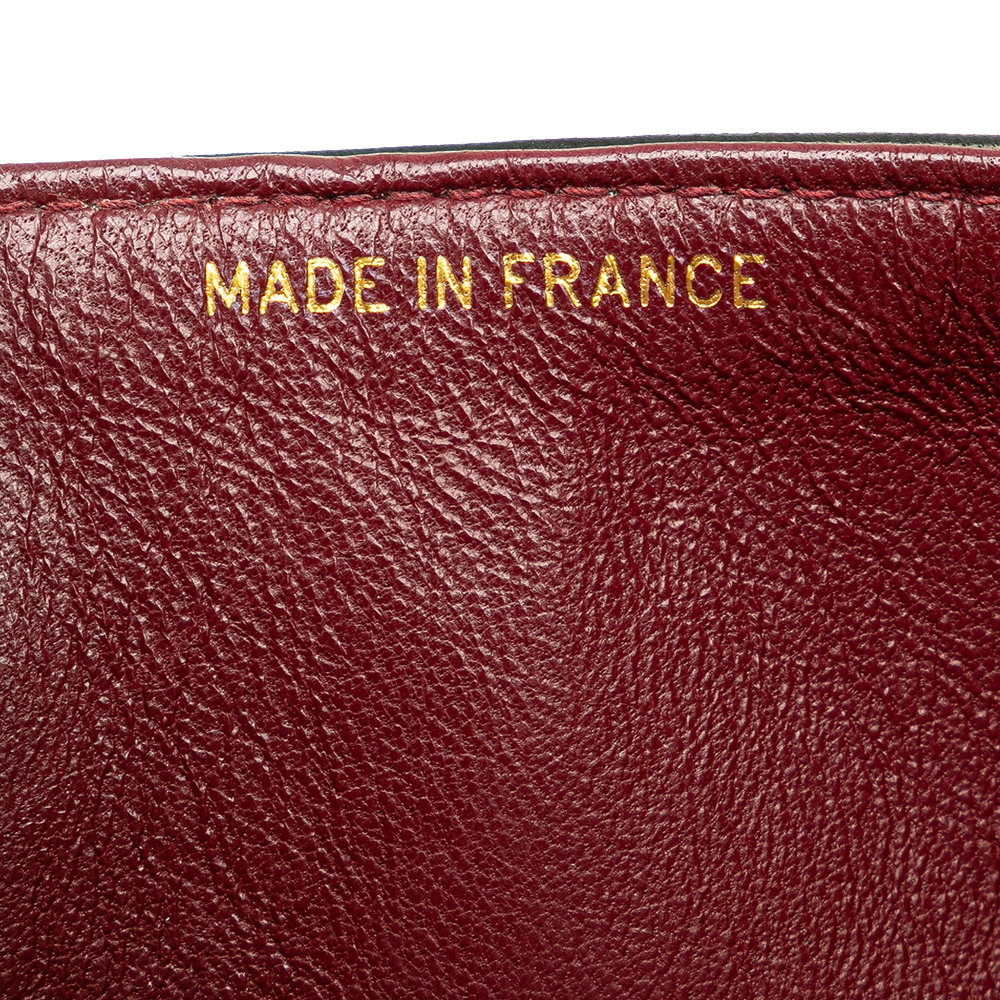 Second hand Chanel Vintage Classic Double Flap Medium Lambskin Leather Matelassè Shoulder Bag Black - Tabita Bags