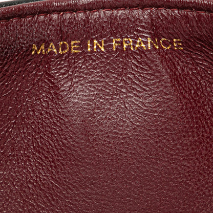 Second hand Chanel Vintage Classic Double Flap Medium Lambskin Leather Matelassè Shoulder Bag Black - Tabita Bags