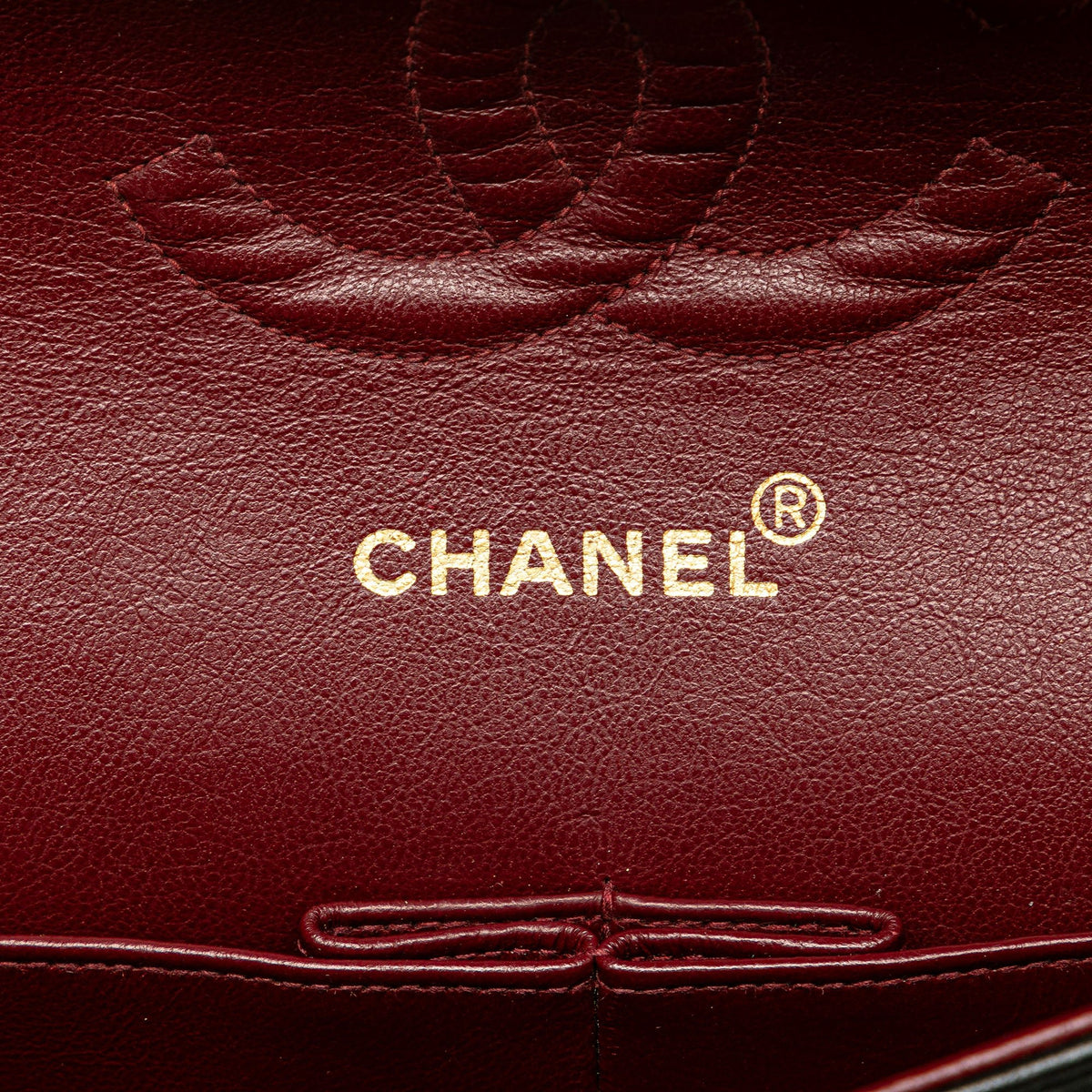 Second hand Chanel Vintage Classic Double Flap Medium Lambskin Leather Matelassè Shoulder Bag Black - Tabita Bags