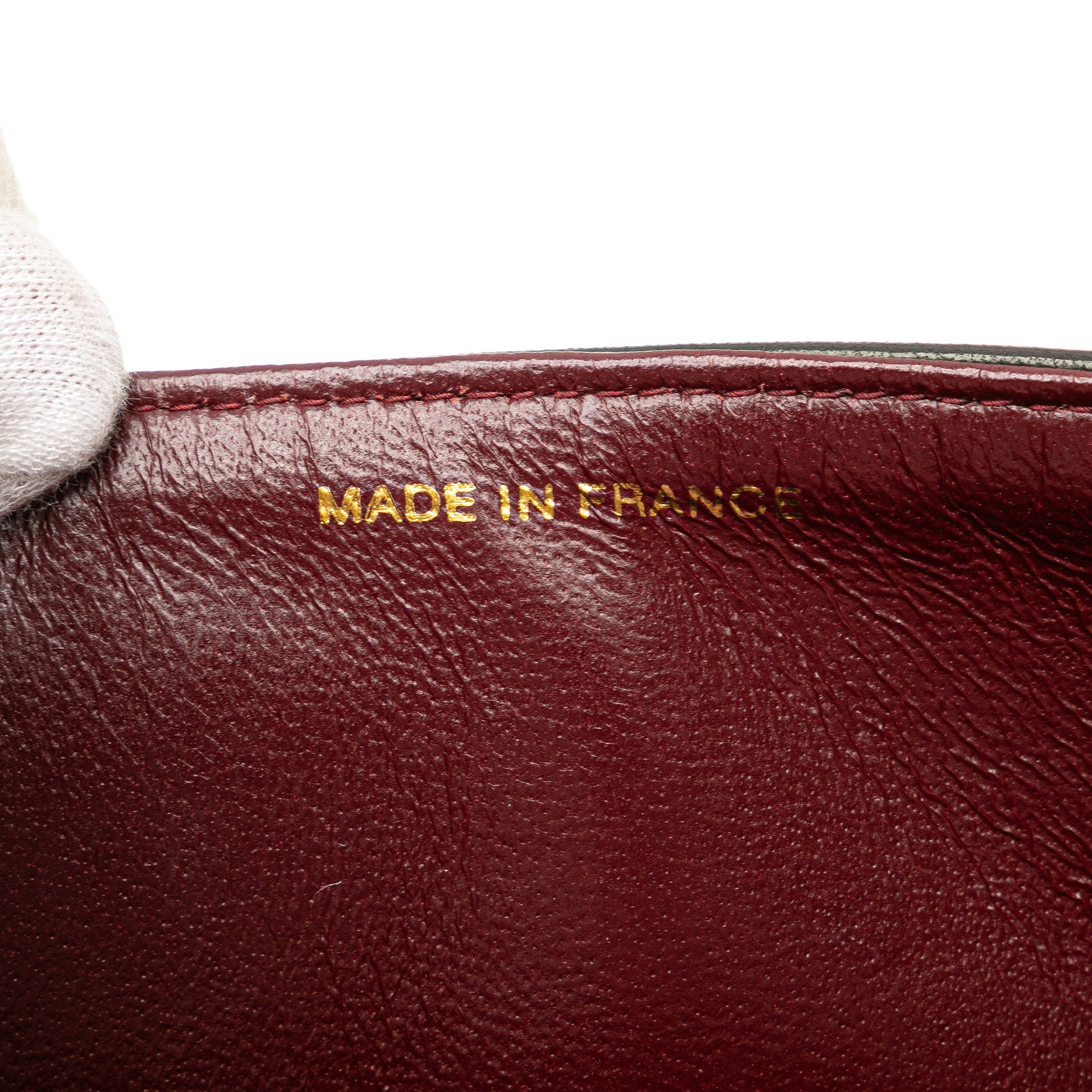 Second hand Chanel Vintage Classic Double Flap Medium Lambskin Leather Matelassè Shoulder Bag Black - Tabita Bags