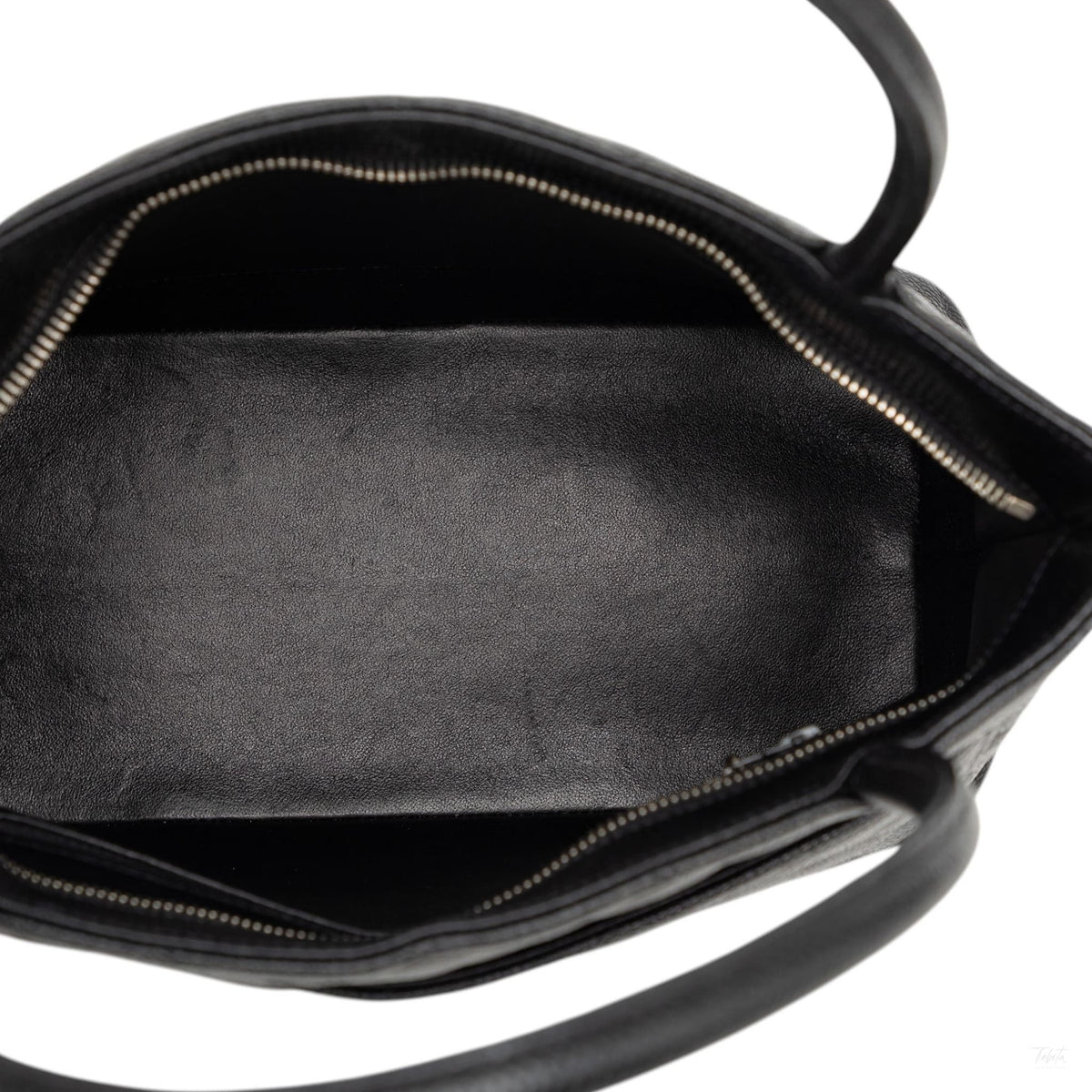Second hand Chanel Vintage Medallion Caviar Leather Quilted Tote Handbag Black - Tabita Bags