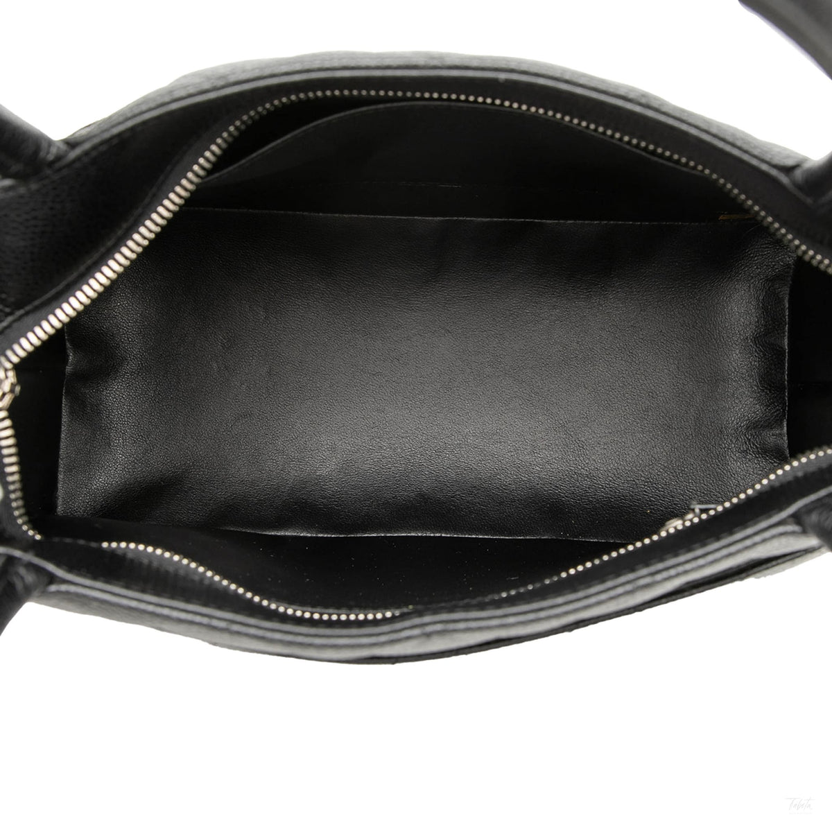 Second hand Chanel Vintage Medallion Caviar Leather Quilted Tote Handbag Black - Tabita Bags