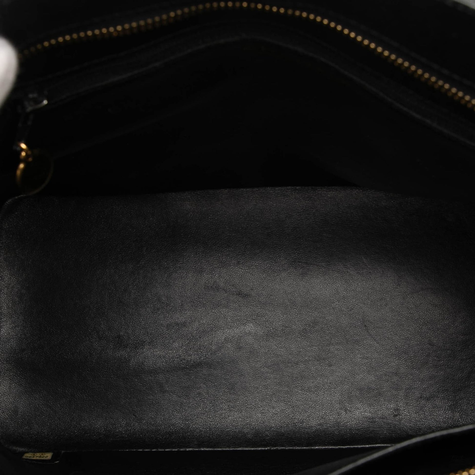 Second hand Chanel Vintage Medallion Caviar Leather Quilted Tote Handbag Black - Tabita Bags