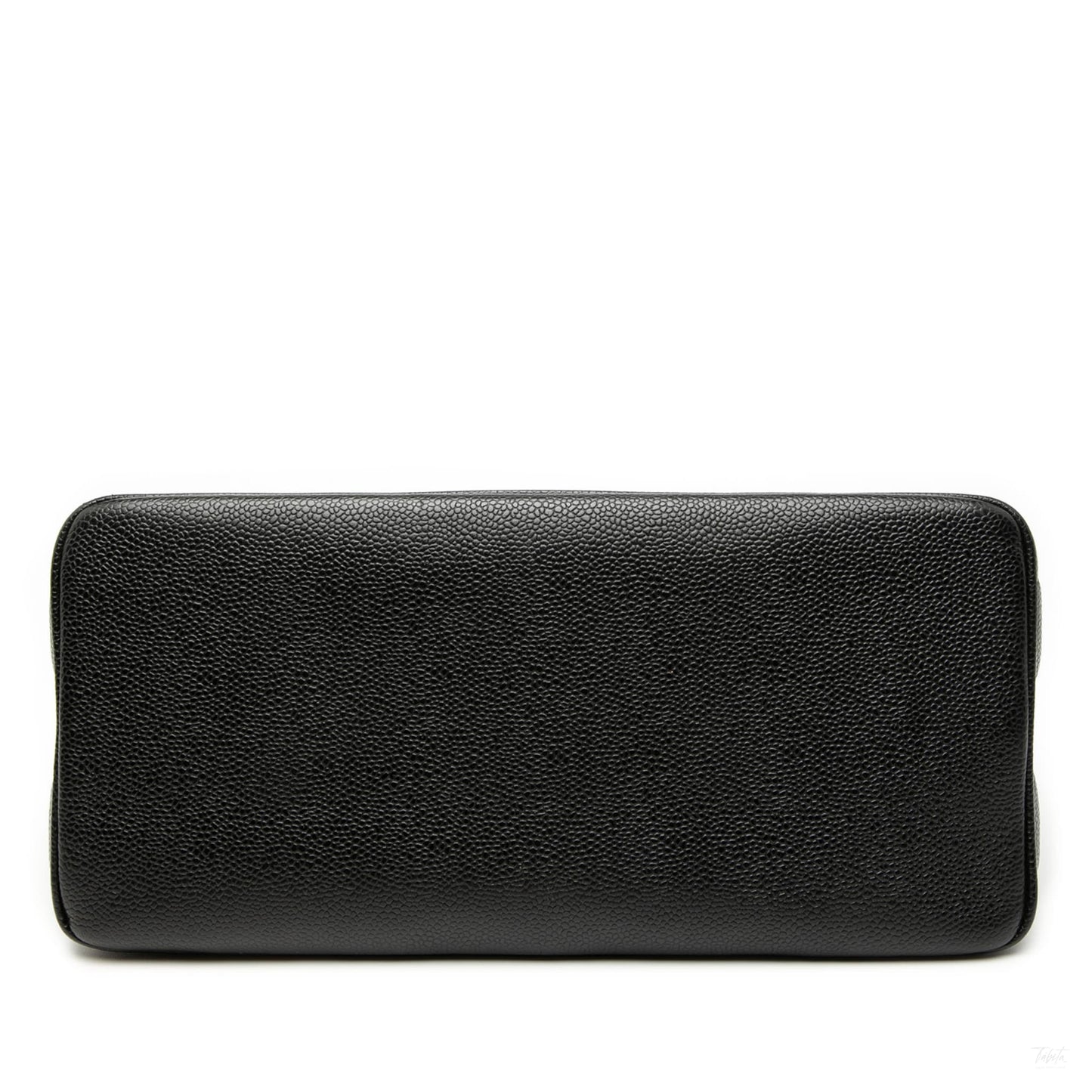 Second hand Chanel Vintage Medallion Caviar Leather Quilted Tote Handbag Black - Tabita Bags