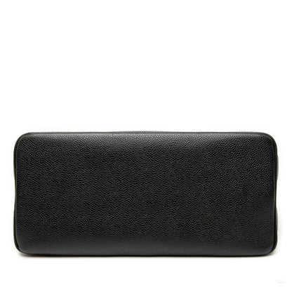 Second hand Chanel Vintage Medallion Caviar Leather Quilted Tote Handbag Black - Tabita Bags