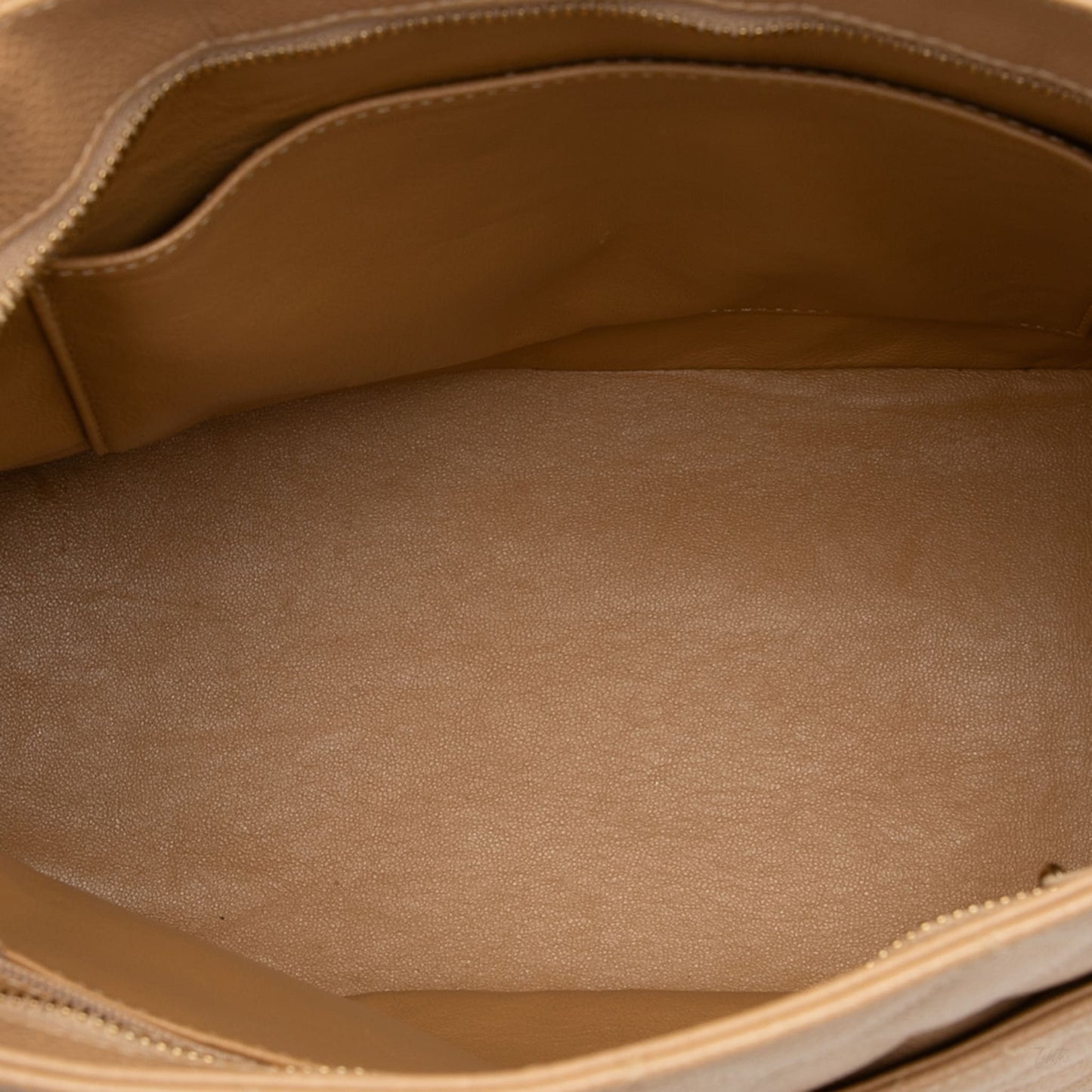 Second hand Chanel Vintage Medallion Caviar Leather Quilted Tote Handbag Brown - Tabita Bags