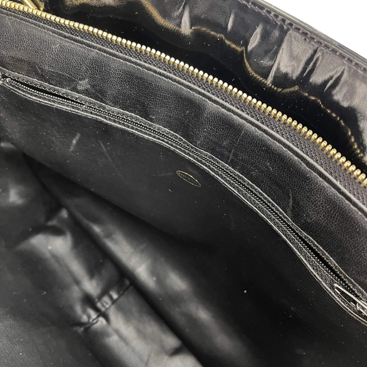 Second hand Chanel Vintage Shoulder Quilted Lambskin Trunk Handbag Black - Tabita Bags