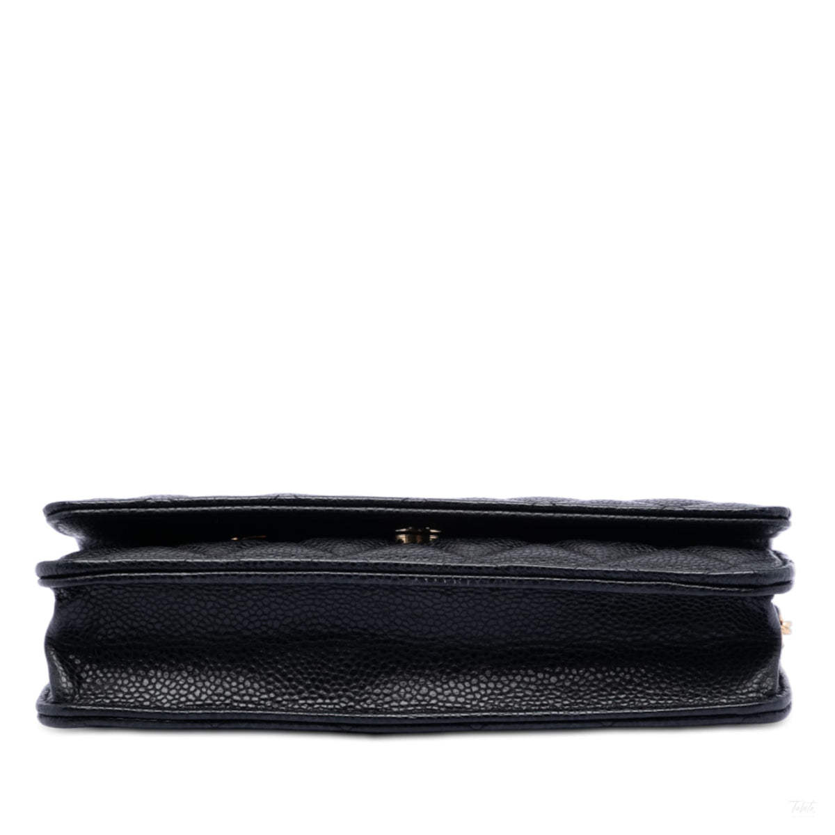 Second hand Chanel WOC Caviar Leather Quilted Flap Crossbody Black - Tabita Bags