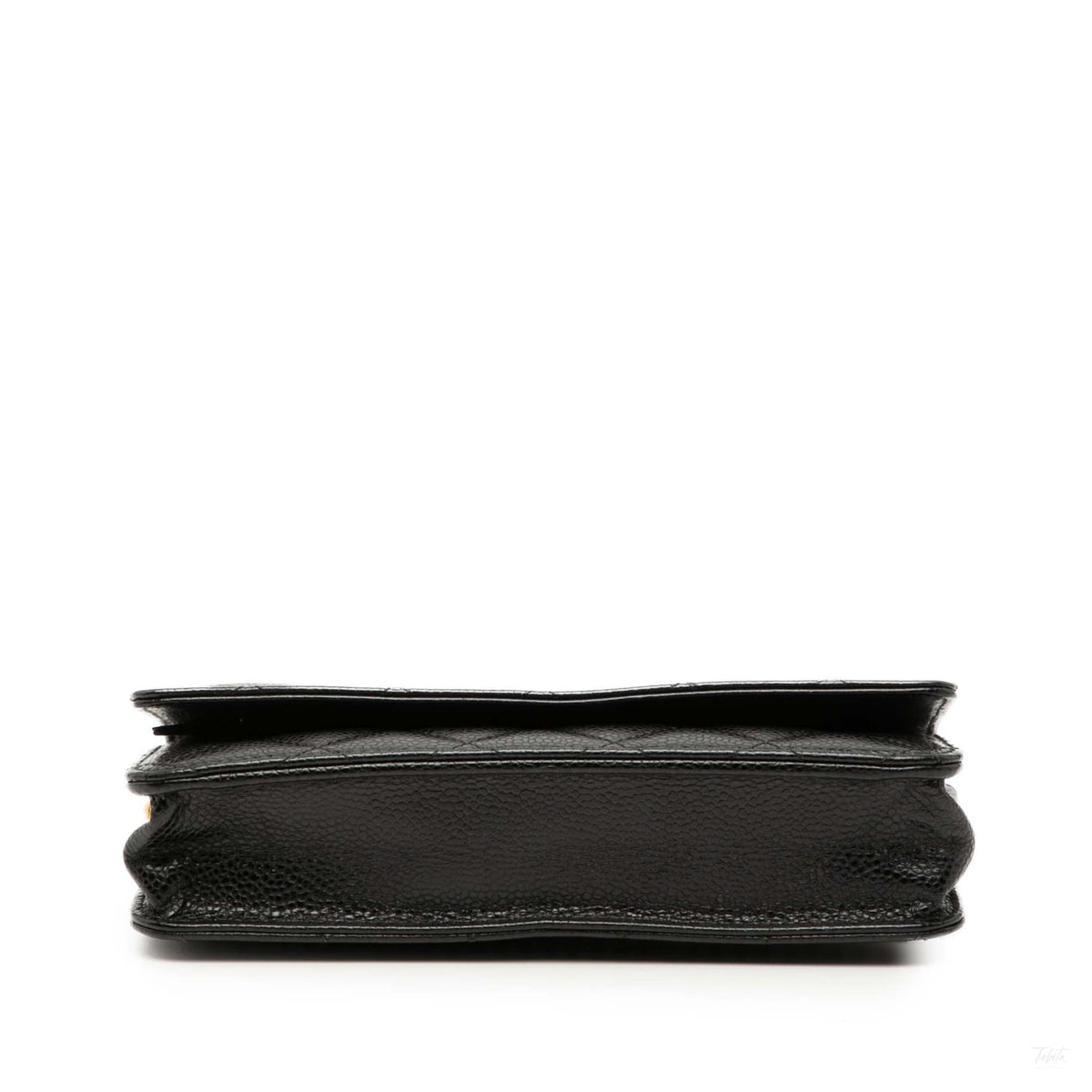 Second hand Chanel WOC Caviar Leather Quilted Flap Crossbody Black - Tabita Bags
