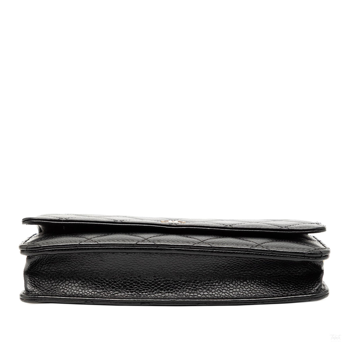 Second hand Chanel WOC Caviar Leather Quilted Flap Crossbody Black - Tabita Bags