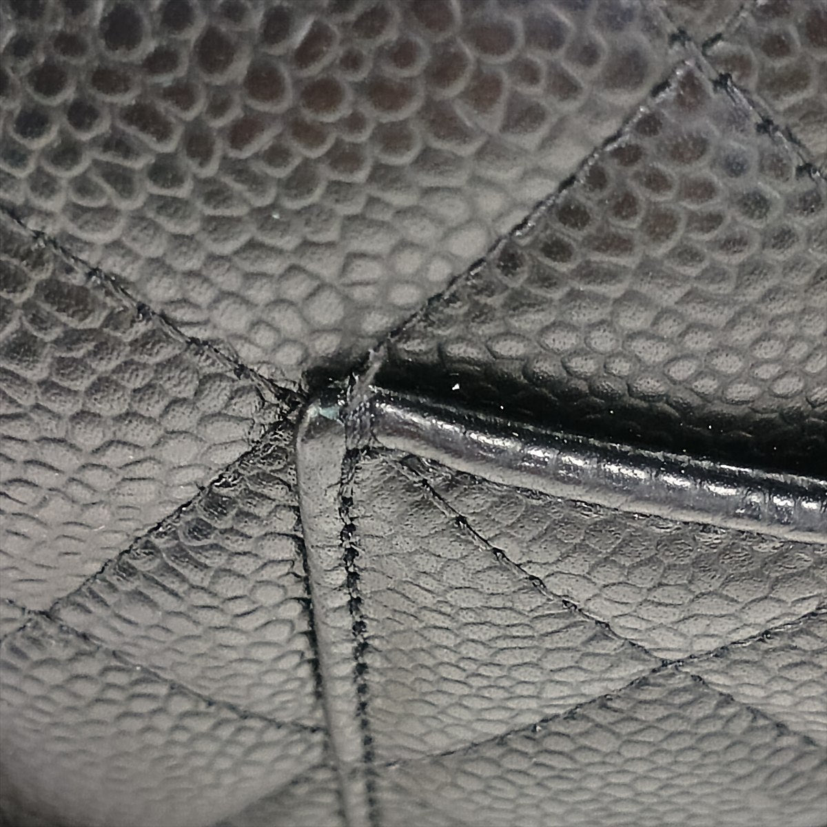 Second hand Chanel WOC Caviar Leather Quilted Flap Crossbody Black - Tabita Bags