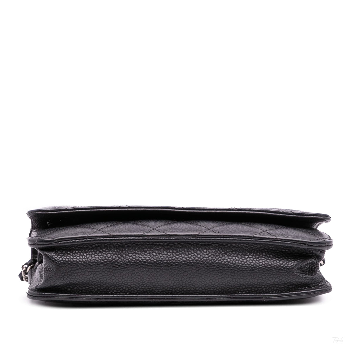Second hand Chanel WOC Caviar Leather Quilted Flap Crossbody Black - Tabita Bags