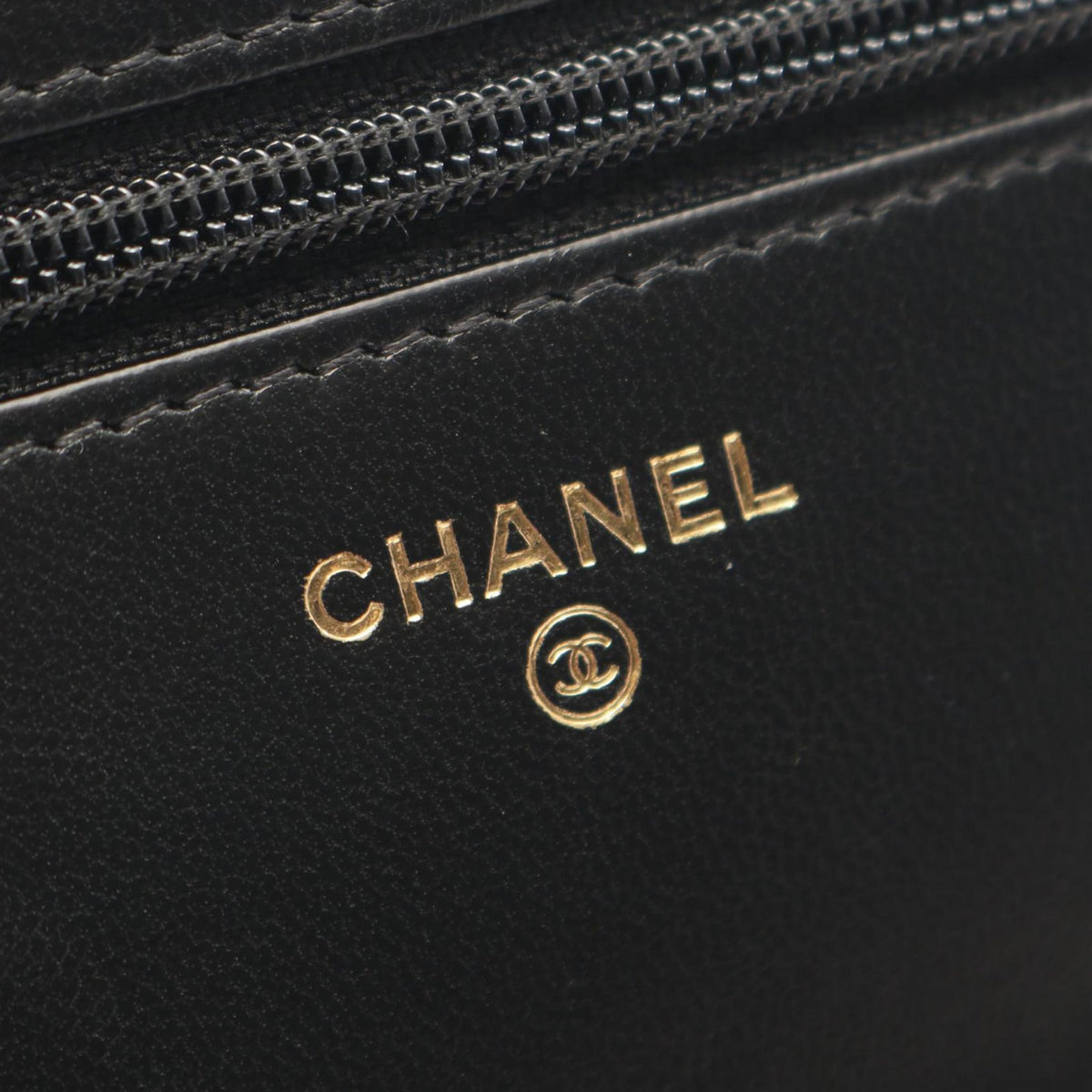 Second hand Chanel WOC Lambskin Leather 18K Lucky Charms Quilted Flap Crossbody Black - Tabita Bags