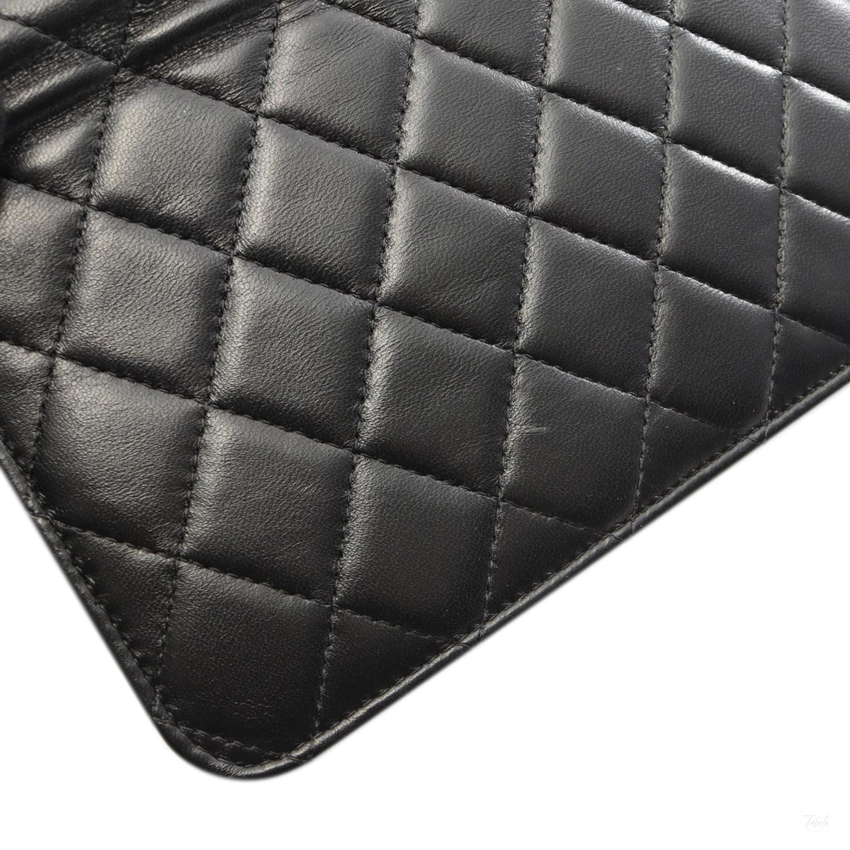Second hand Chanel WOC Lambskin Leather 18K Lucky Charms Quilted Flap Crossbody Black - Tabita Bags