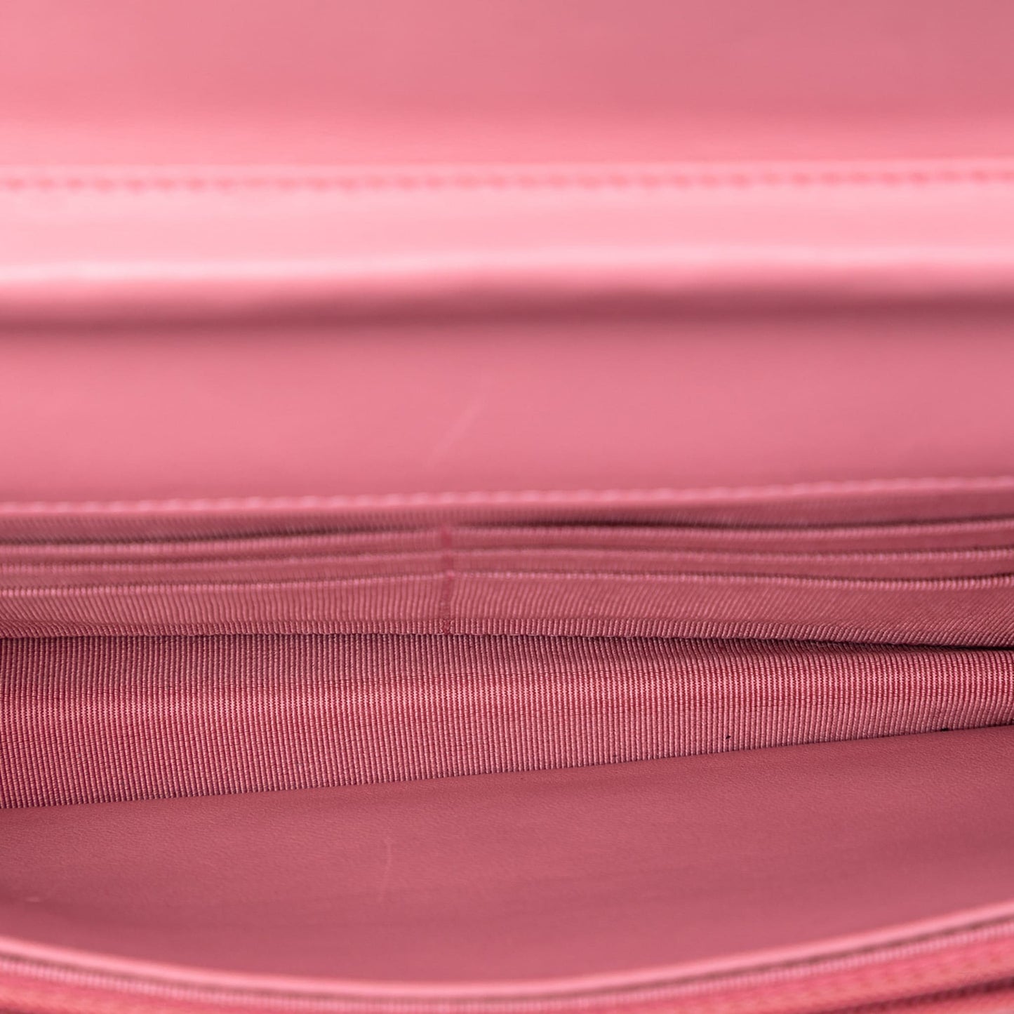 Second hand Chanel WOC Lambskin Leather Quilted Flap Crossbody Pink - Tabita Bags