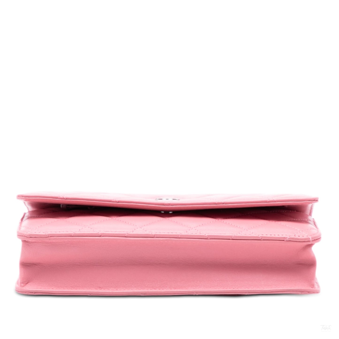 Second hand Chanel WOC Lambskin Leather Quilted Flap Crossbody Pink - Tabita Bags