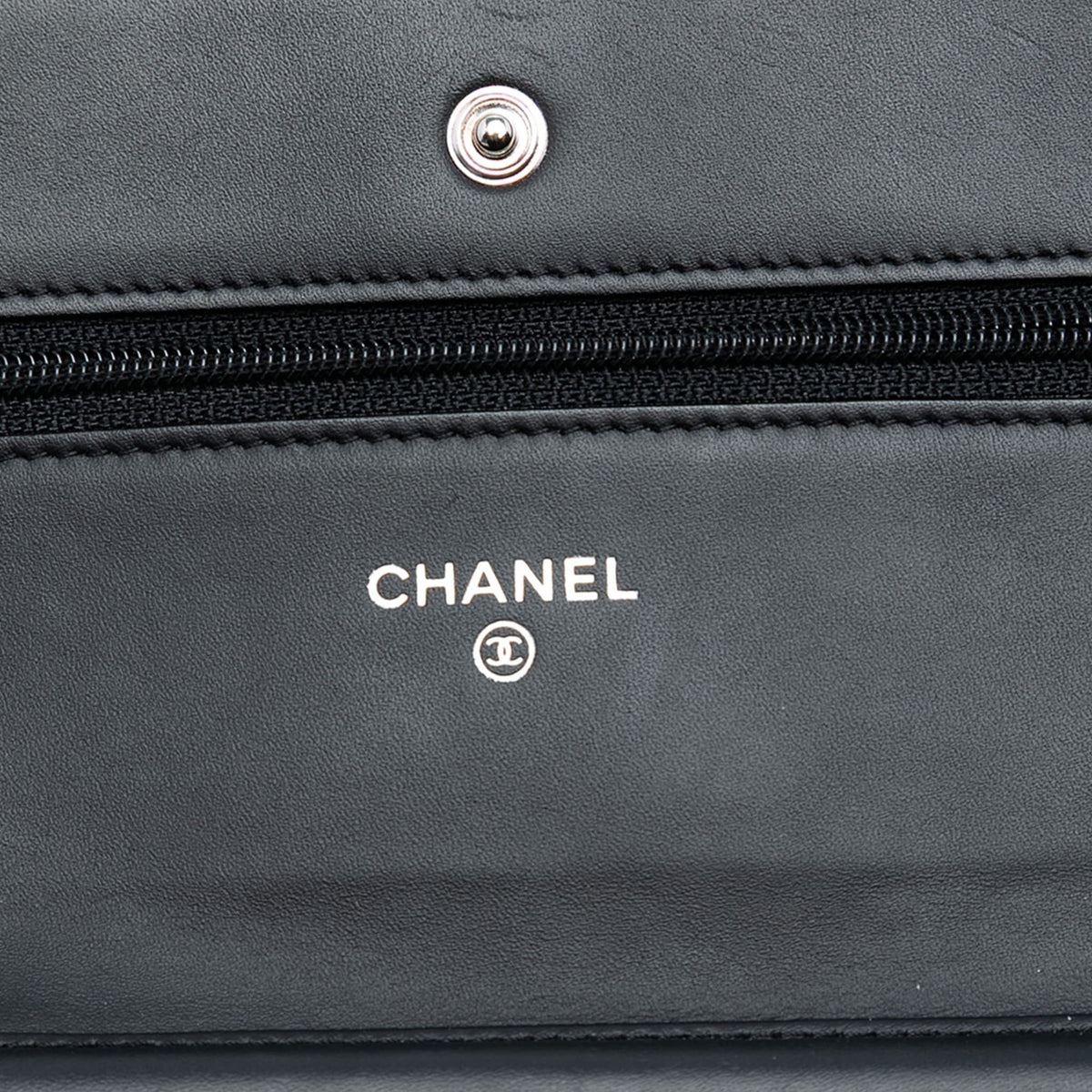Second hand Chanel WOC Patent Leather Quilted Flap Crossbody Black - Tabita Bags
