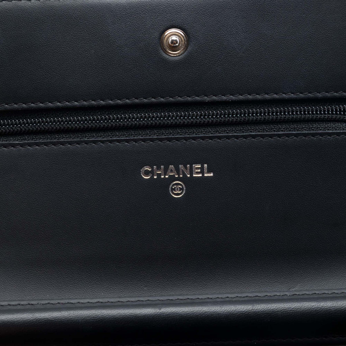 Second hand Chanel WOC Patent Leather Quilted Flap Crossbody Black - Tabita Bags