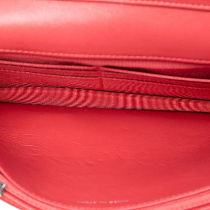 Second hand Chanel WOC Patent Leather Quilted Flap Crossbody Orange - Tabita Bags