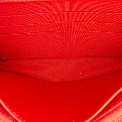 Second hand Chanel WOC Quilted Lambskin Leather 2 - Ways Flap Crossbody Red - Tabita Bags