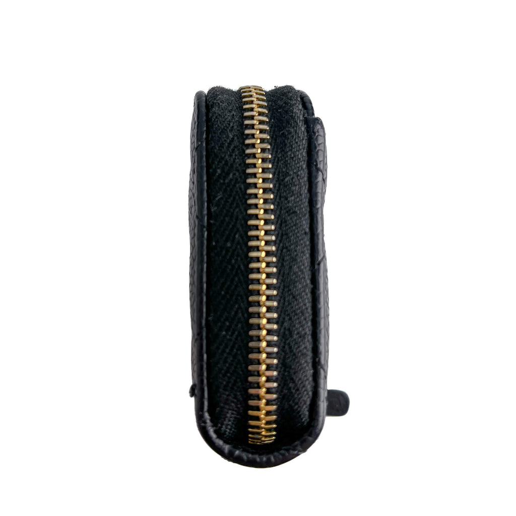 Second hand Chanel Zip Coin Purse Caviar Leather Black - Tabita Bags