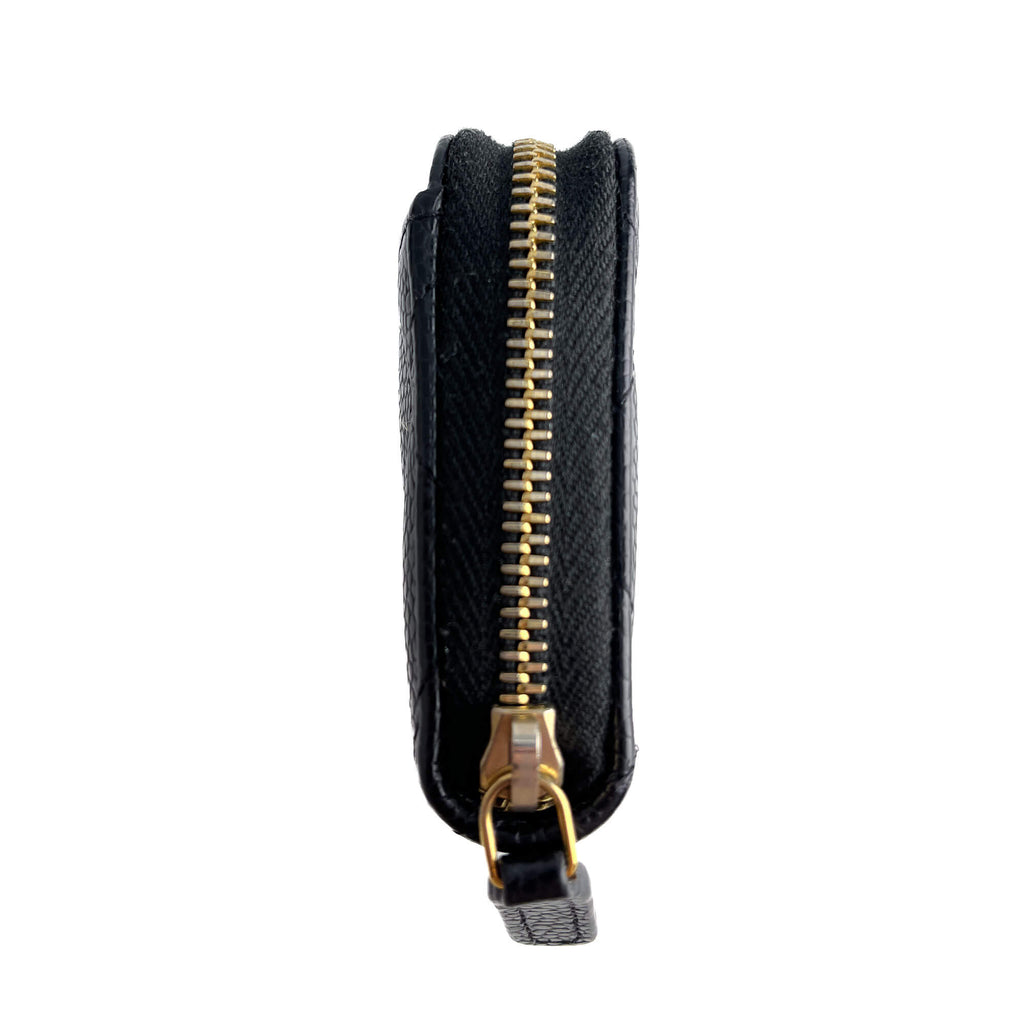 Second hand Chanel Zip Coin Purse Caviar Leather Black - Tabita Bags